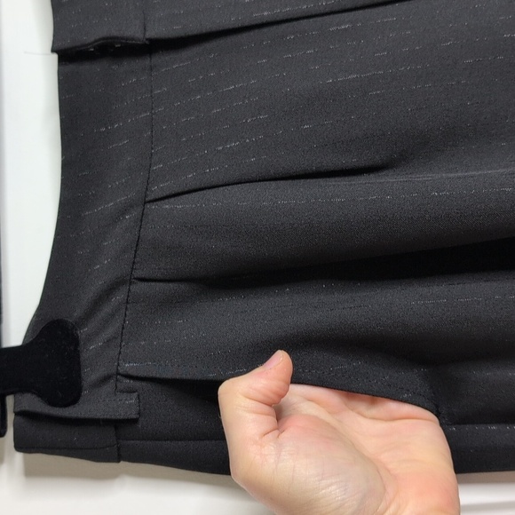 Seven For All Mankind High Waist Metallic Stripe Wide-Leg Trousers Career M - Picture 3 of 12